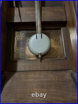 Vtg SETH THOMAS Octagon Wall Clock Westminster Chime 3 Windup With Key Pendulum