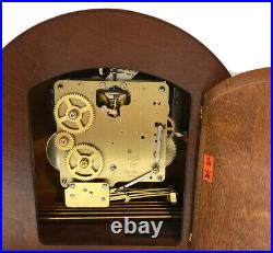 Vtg Seth Thomas (Hermle 21142-070340) Mahogany 8 Day Westminster Table Clock