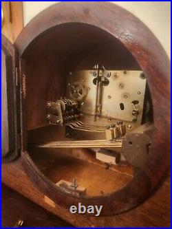 Vtg Sonibel MCM Veritable Westminster Chime Garant II Walnut Mantle Clock 28