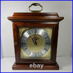 Vtg VERICHRON Westminster Chime Wooden Mantel Clock Harris & Mallow