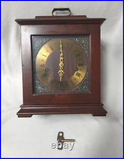 Vtg Welby FRANZ HERMLE Movement Westminster Chime Mantle Clock withKey Germany