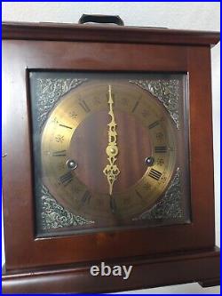 Vtg Welby FRANZ HERMLE Movement Westminster Chime Mantle Clock withKey Germany