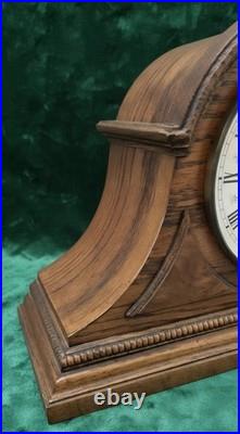Vtg Working Howard Miller 613-103 Westminster Chime Oak Mantle Clock FREEUSHIP Vtg Working Howard Miller 613-103 Westminster Chime Oak Mantle Clock FREEUSHIP
