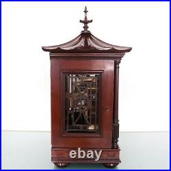 W&H Antique Mantel Clock TRIPLE FUSEE 2 Chime on 8 Bells/Gong HUGE 1880s Germany