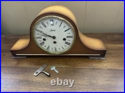 W. Haid Westminster 1974 Chime Mantel Clock With Keys