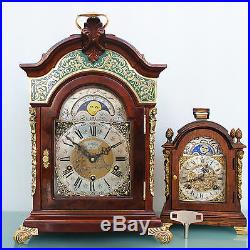 WARMINK TOP RANGE! LARGEST! Clock HIGH GLOSS Vintage WESTMINSTER MOONPHASE Chime