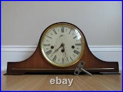 WESTMINSTER CHIMES mantel clock GERMAN key wind HAIM vintage WORKS