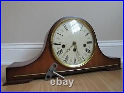 WESTMINSTER CHIMES mantel clock GERMAN key wind HAIM vintage WORKS