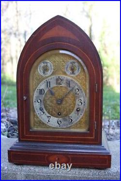 WESTMINSTER mantel clock ANTIQUE Kienzle Germany CATHEDRAL large & deep