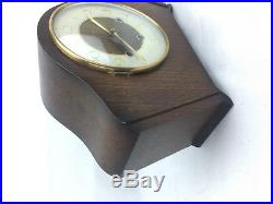 WOODEN MANTEL CLOCK SMITHS 8 Day WESTMINSTER CHIME KEY WINDER