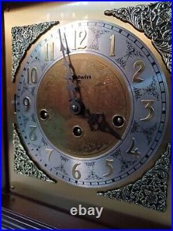 WORKING HERMLE MOVEMENT BALDWIN MANTEL CLOCK WESTMINSTER CHIME #M210 MAH With KEY