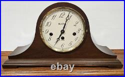 WORKS GREAT! Bulova B1814 Dorchester 8 Day Westminster Chime Clock 340-020A