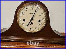 WORKS GREAT! Bulova B1814 Dorchester 8 Day Westminster Chime Clock 340-020A
