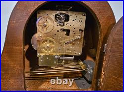 WORKS GREAT! Bulova B1814 Dorchester 8 Day Westminster Chime Clock 340-020A