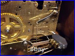WORKS GREAT! Bulova B1814 Dorchester 8 Day Westminster Chime Clock 340-020A