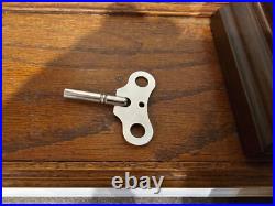 WORKS GREAT! Bulova B1814 Dorchester 8 Day Westminster Chime Clock 340-020A