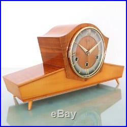 WUBA SCHATZ Clock Vintage RARE! WESTMINSTER Chime High Gloss Multi Color Germany
