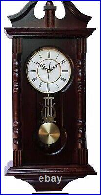 Wall Clocks Grandfather Wood Wall Clock with Chime. Pendulum Wood Traditiona