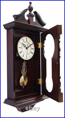 Wall Clocks Grandfather Wood Wall Clock with Chime. Pendulum Wood Traditiona