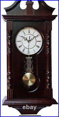 Wall Clocks Grandfather Wood Wall Clock with Chime. Pendulum Wood Traditiona