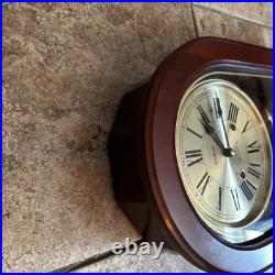 Waltham 31 Day Chime Wall Clock Cherry Wood Case(KEY WOUND)