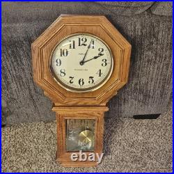 Waltham Regulator Wall Clock Westminster Chime withPendulum 28 C Battery Operated