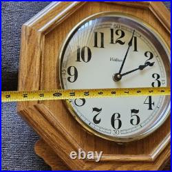 Waltham Regulator Wall Clock Westminster Chime withPendulum 28 C Battery Operated