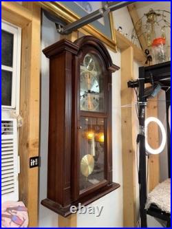 Walthan Tempus Fugit 31-Day Chime Wall Clock Beautiful Working Cond. With Key