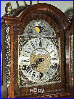Warmink 8 day Westminster, Whittington, St. Michael, Moon phase, 8 Bars, Bracket Clock