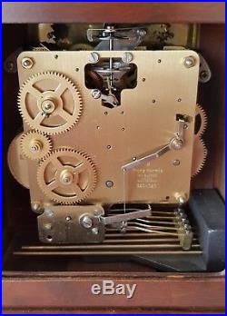 Warmink Mantel Clock Dutch Westminster Chimes Vintage Silent Mode 8 Day Key 36cm