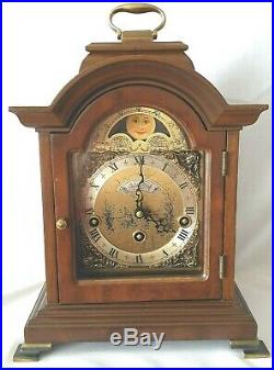 Warmink Mantel Clock Westminster Quarter Chime Moonphase 8 Day Silent Option