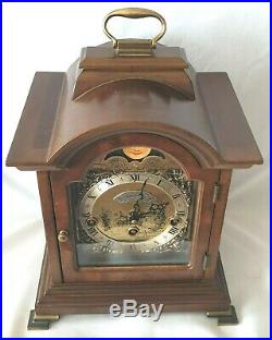 Warmink Mantel Clock Westminster Quarter Chime Moonphase 8 Day Silent Option