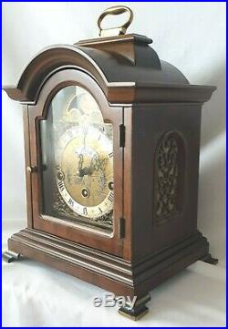 Warmink Mantel Clock Westminster Quarter Chime Moonphase 8 Day Silent Option