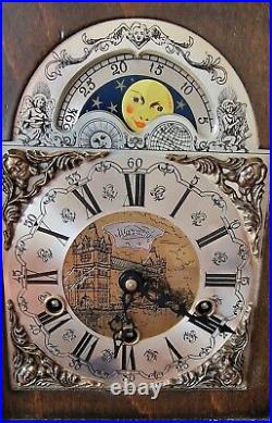 Warmink Westminster Bracket Clock 15.74 Inch Shelf Mantel Clock Dutch Moonphase