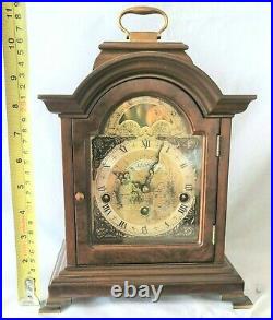 Warmink Westminster Clock 8 Day Burl Wood Moonphase Quarter Chime Silent Switch