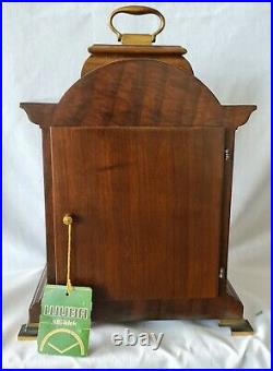 Warmink Westminster Clock 8 Day Burl Wood Moonphase Quarter Chime Silent Switch