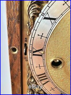 Warmink Westminster Clock Wubba Dutch 8 Day Key Wind Silent Switch Vintage