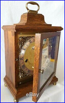 Warmink Westminster Clock Wubba Dutch 8 Day Key Wind Silent Switch Vintage