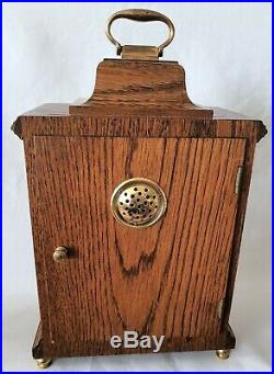 Warmink Westminster Clock Wubba Dutch 8 Day Key Wind Silent Switch Vintage