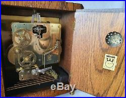 Warmink Westminster Clock Wubba Dutch 8 Day Key Wind Silent Switch Vintage