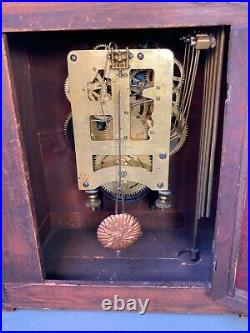 Waterbury Mantel Clock with Westminster Chimes Runs Strikes & Chimes