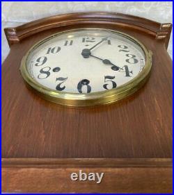 Waterbury Mantel Clock with Westminster Chimes Runs Strikes & Chimes