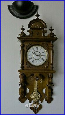 Weight Driven 8 Day Westminster Chime Wall Clock With German Kieninger Movement