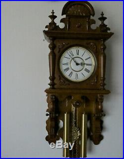 Weight Driven 8 Day Westminster Chime Wall Clock With German Kieninger Movement