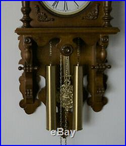 Weight Driven 8 Day Westminster Chime Wall Clock With German Kieninger Movement