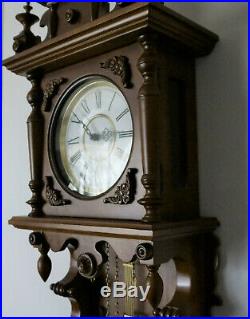 Weight Driven 8 Day Westminster Chime Wall Clock With German Kieninger Movement