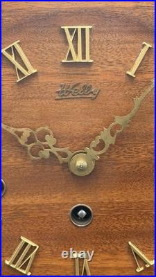 Welby German Westminster Mantel Clock 3-Train Mechanical Cleaned & Oiled