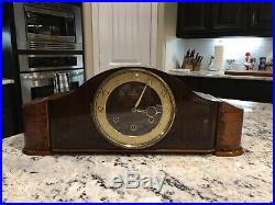 West Germany Westminster Chime Art Deco Mantle Clock Works