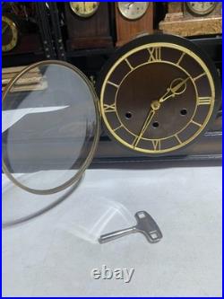 Westminster Art Deco Design Chiming Mantel Clock From Germany Big Face 2-tone