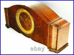 Westminster Art Deco Design Chiming Mantel Clock From Kienzle Germany